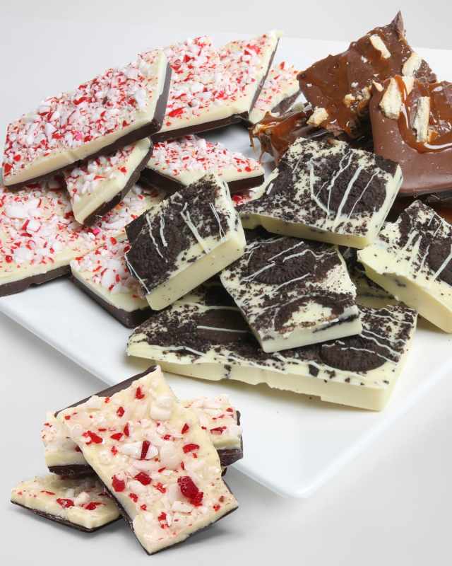 Holiday Belgian Chocolate Bark Trio
